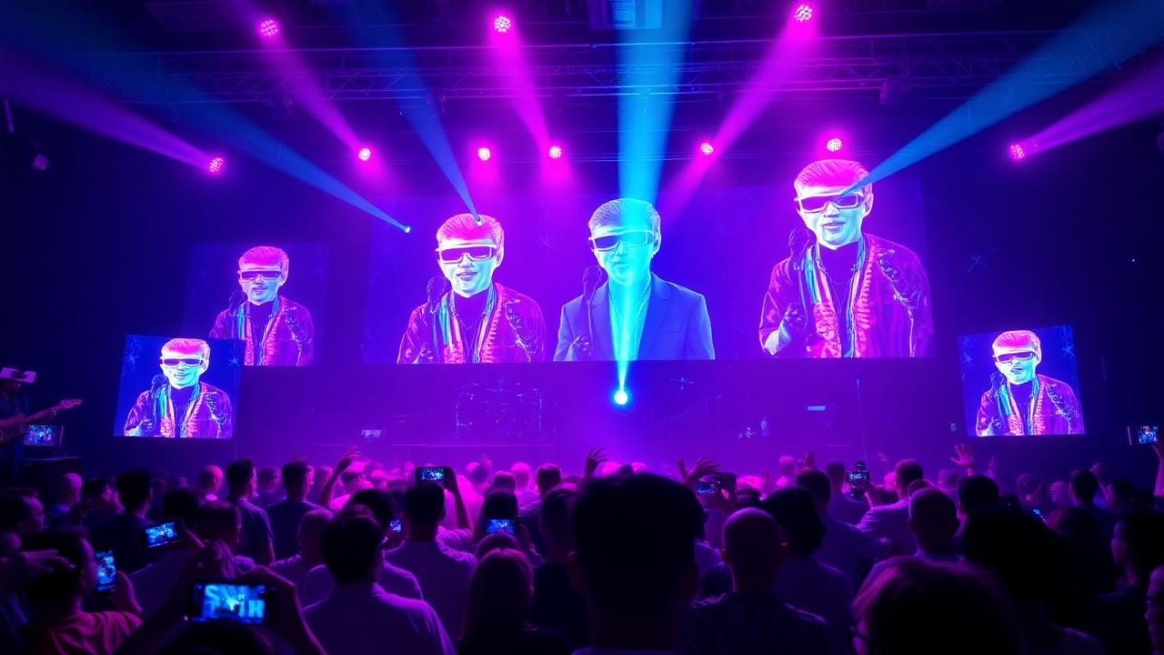Realidade aumentada em shows e eventos ao vivo