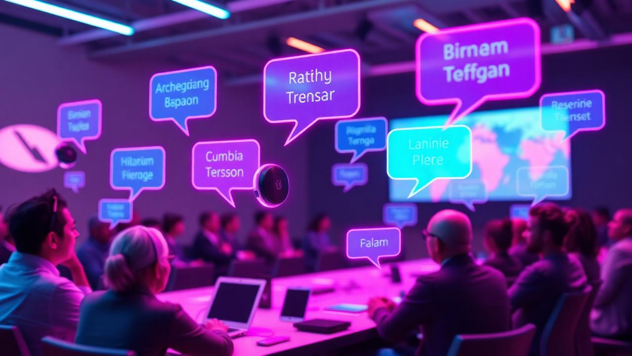 Como funciona a tradução em tempo real em eventos